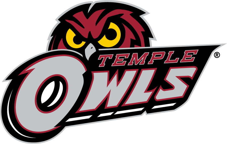 Temple Owls 2017-2020 Alternate Logo v2 DIY iron on transfer (heat transfer)